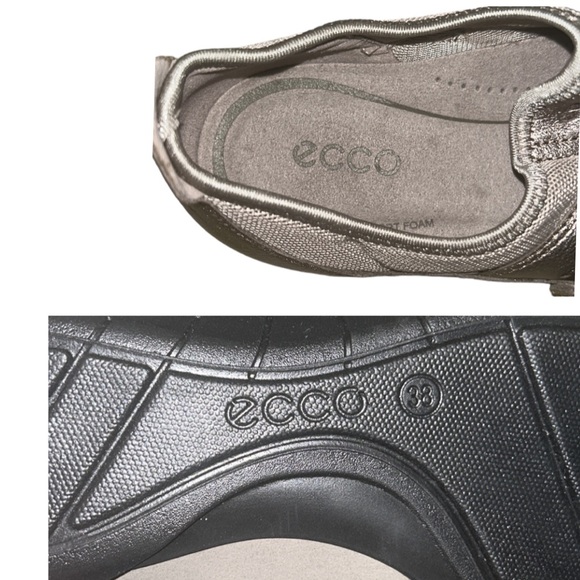 ECCO Bluma Metallic Bronze Toggle Comfort Low Top Sneakers Flats - 38 / 7 - 7.5 - Picture 16 of 16